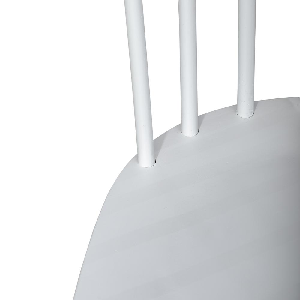 Spindle Back Side Chair (RTA) - Set of 2 Contemporary White