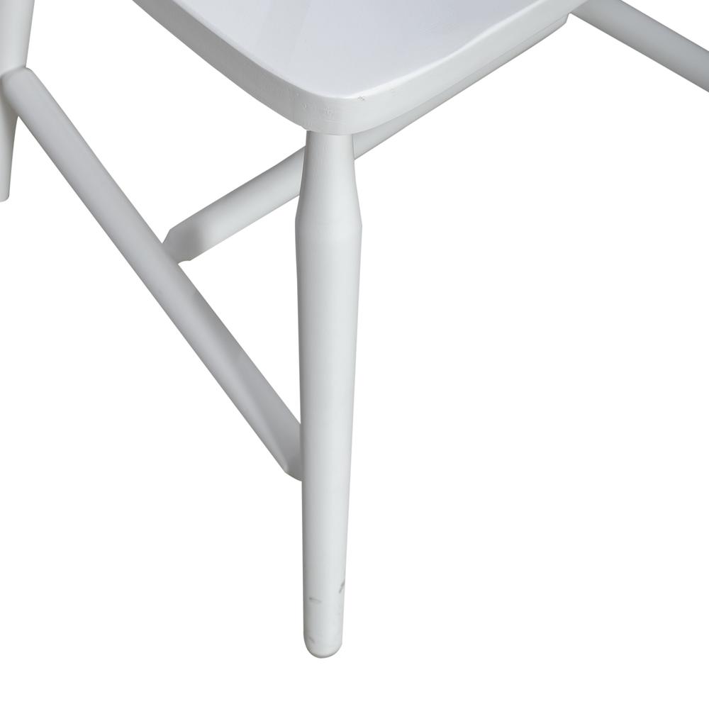 Spindle Back Side Chair (RTA) - Set of 2 Contemporary White