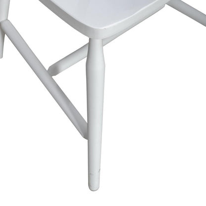 Spindle Back Side Chair (RTA) - Set of 2 Contemporary White