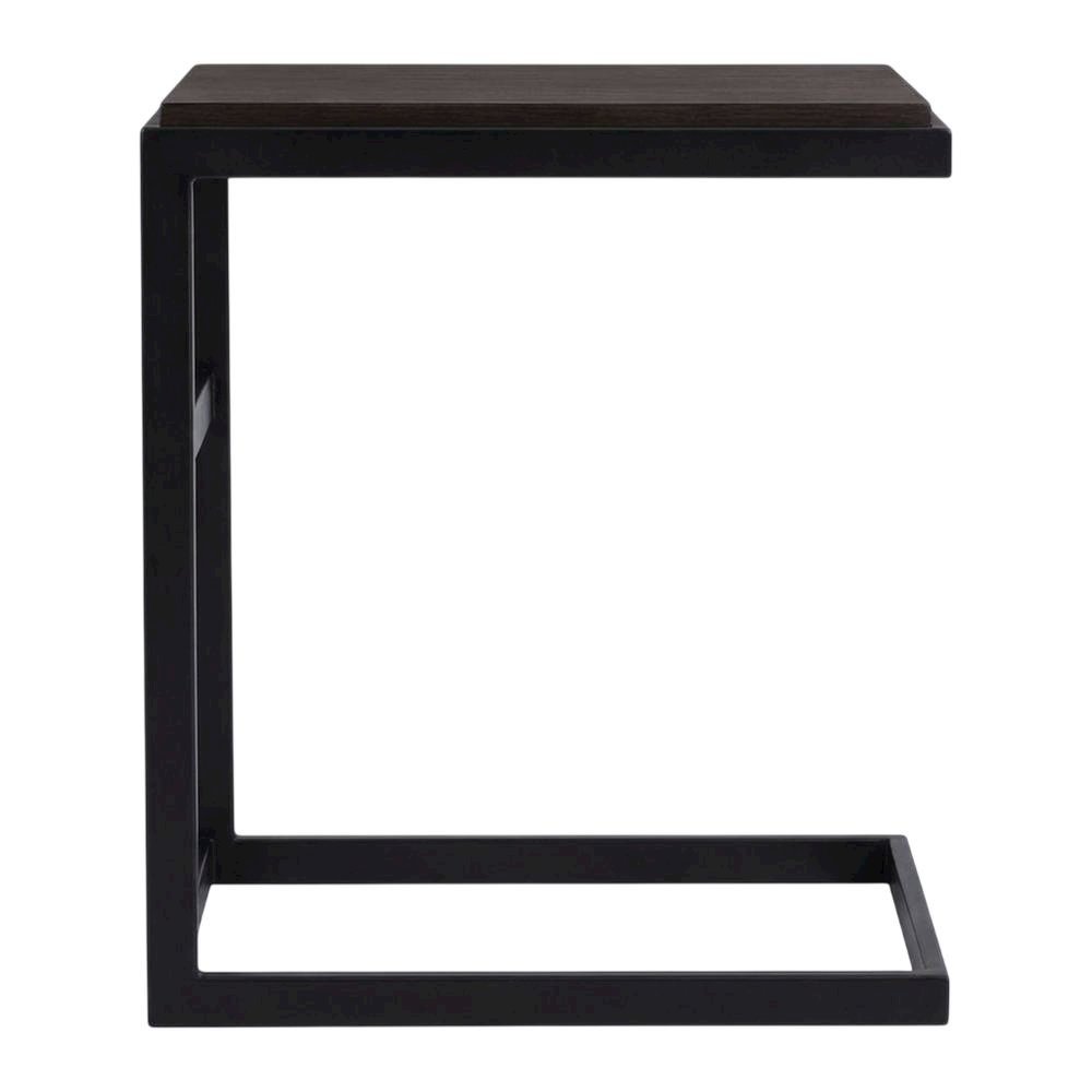 Gray Laptop Table with Solid and Manufactured Wood for Contemporary Workspaces