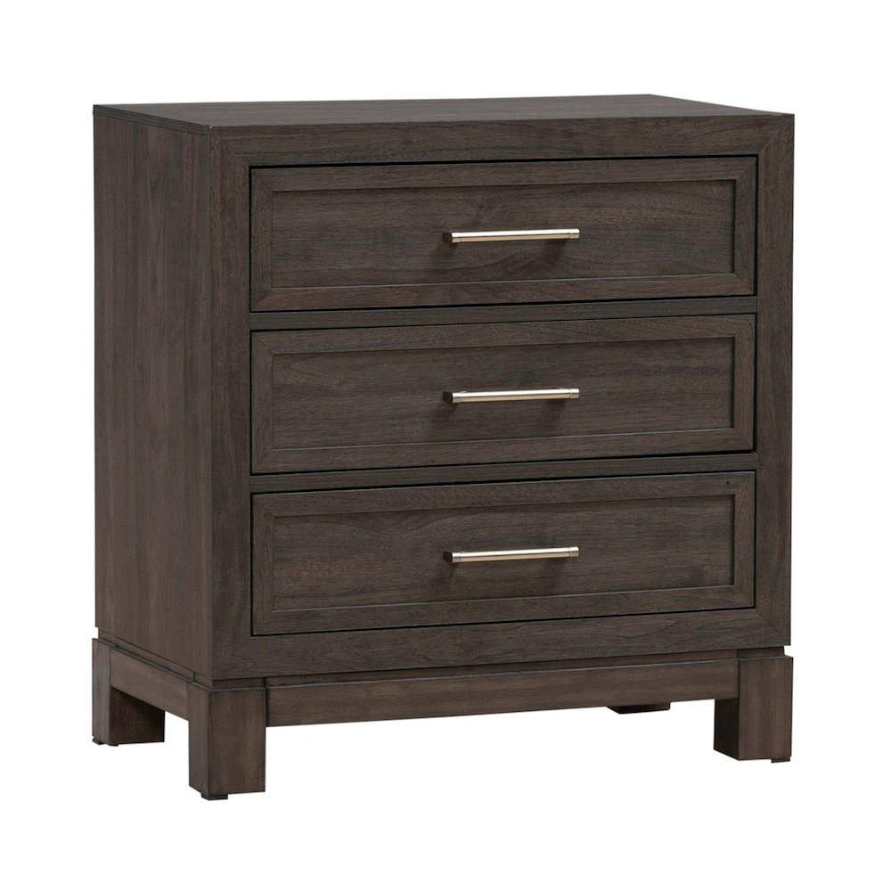 Queen Upholstered Bed, Dresser & Mirror, Night Stand Bedroom Set - Caffe