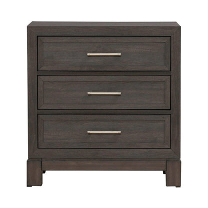 Queen Upholstered Bed, Dresser & Mirror, Night Stand Bedroom Set - Caffe