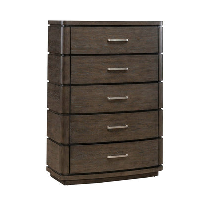 King Panel Bed LED Touch Light, Dresser & Mirror, Chest, Night Stand
