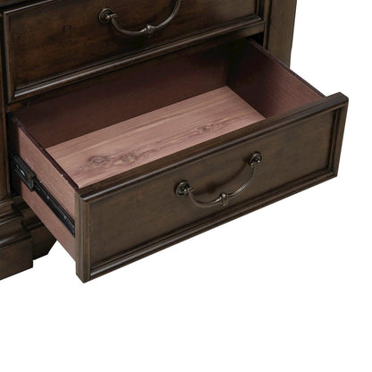 Arden Road Bedroom Nightstand w/ Charging Station AC USB-A USB-C - Satin Cherry
