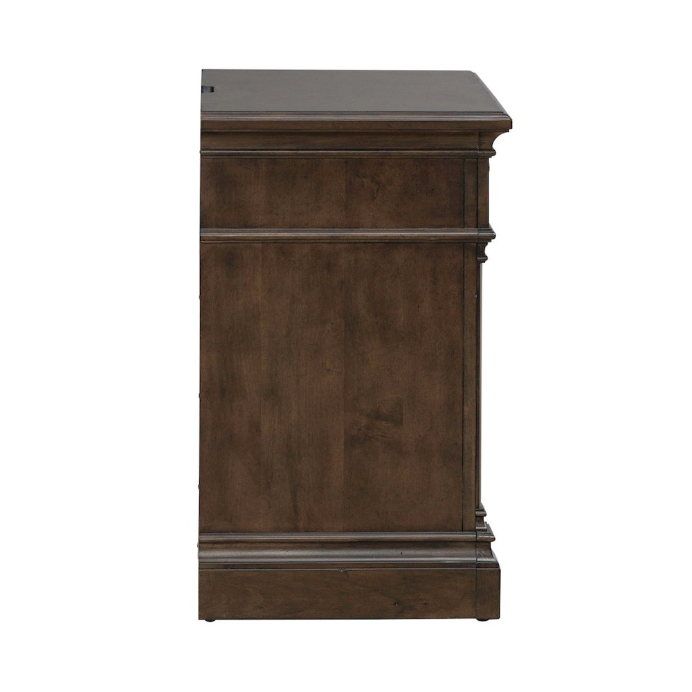 Arden Road Bedroom Nightstand w/ Charging Station AC USB-A USB-C - Satin Cherry