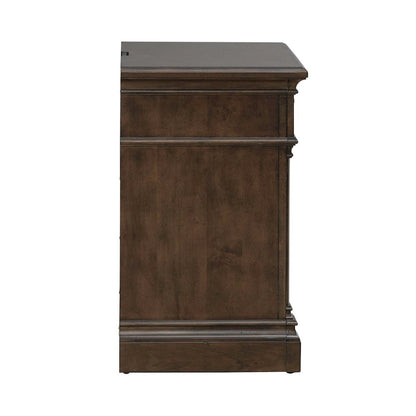 Arden Road Bedroom Nightstand w/ Charging Station AC USB-A USB-C - Satin Cherry