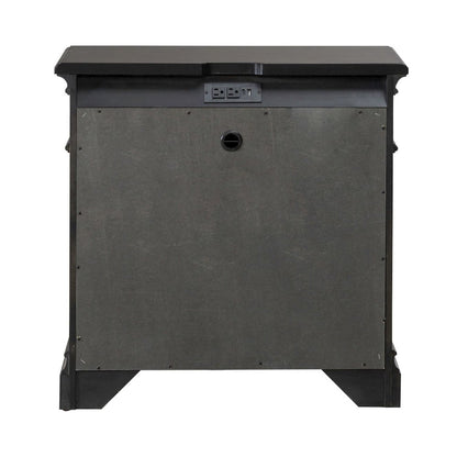 Arden Road Bedroom Nightstand w/ Charging Station AC USB-A USB-C - Satin Cherry
