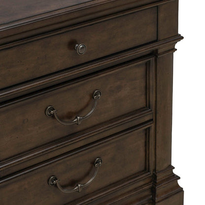 Arden Road Bedroom Nightstand w/ Charging Station AC USB-A USB-C - Satin Cherry
