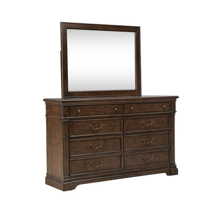 Arden Road Dresser & Mirror Bedroom Set - Satin Cherry