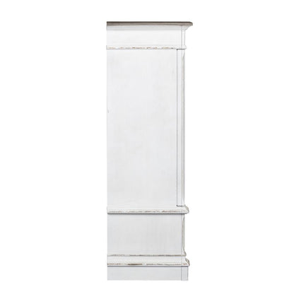Abbey Park Mirrored Door Chest in Antique White
