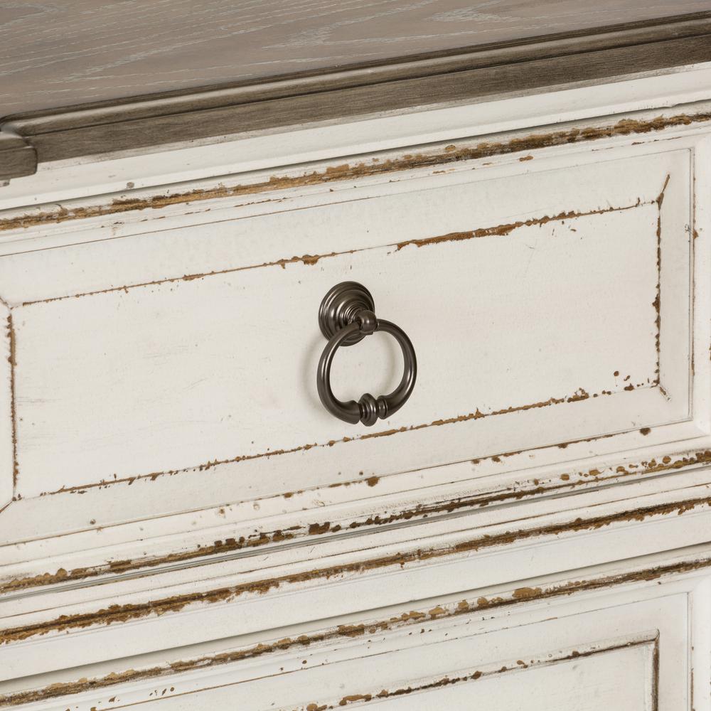 Abbey Park 2 Drawer Night Stand w/ Charging Station in Antique White
