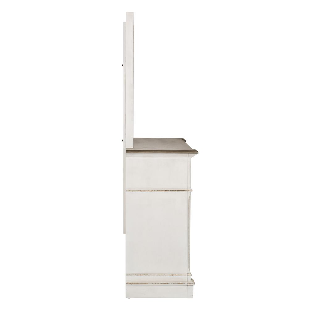 Abbey Park Dresser & Mirror in Antique White