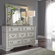 Abbey Park Dresser & Mirror in Antique White
