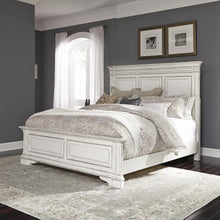 Abbey Park King Panel Bed in Antique White