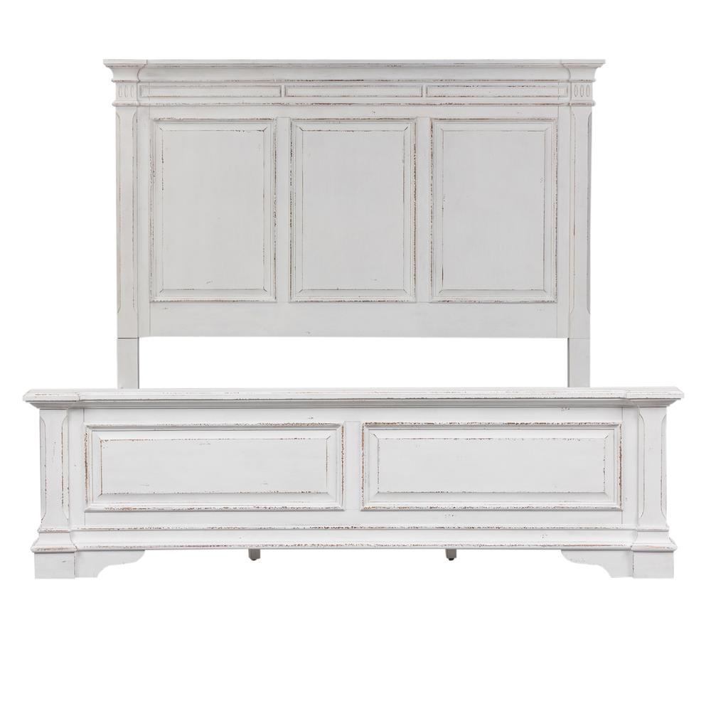 Abbey Park King Panel Bed in Antique White