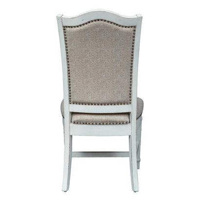 Abbey Park Upholstered Side Chair (RTA)-Set of 2 in Antique White
