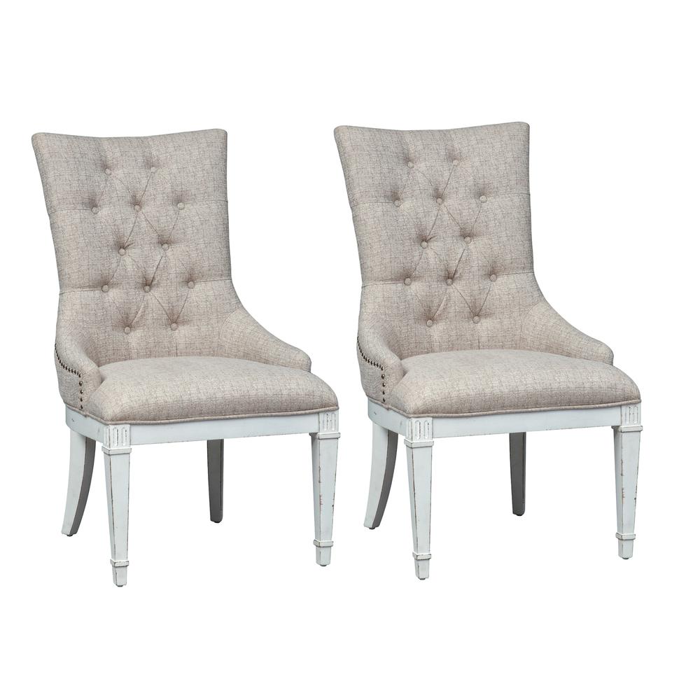 Abbey Park Hostess Chair-Set of 2 in Antique White