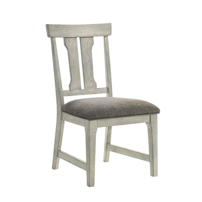 Hallendale Splat Back Side Chair (RTA) - Set of 2 - Gravel Wash
