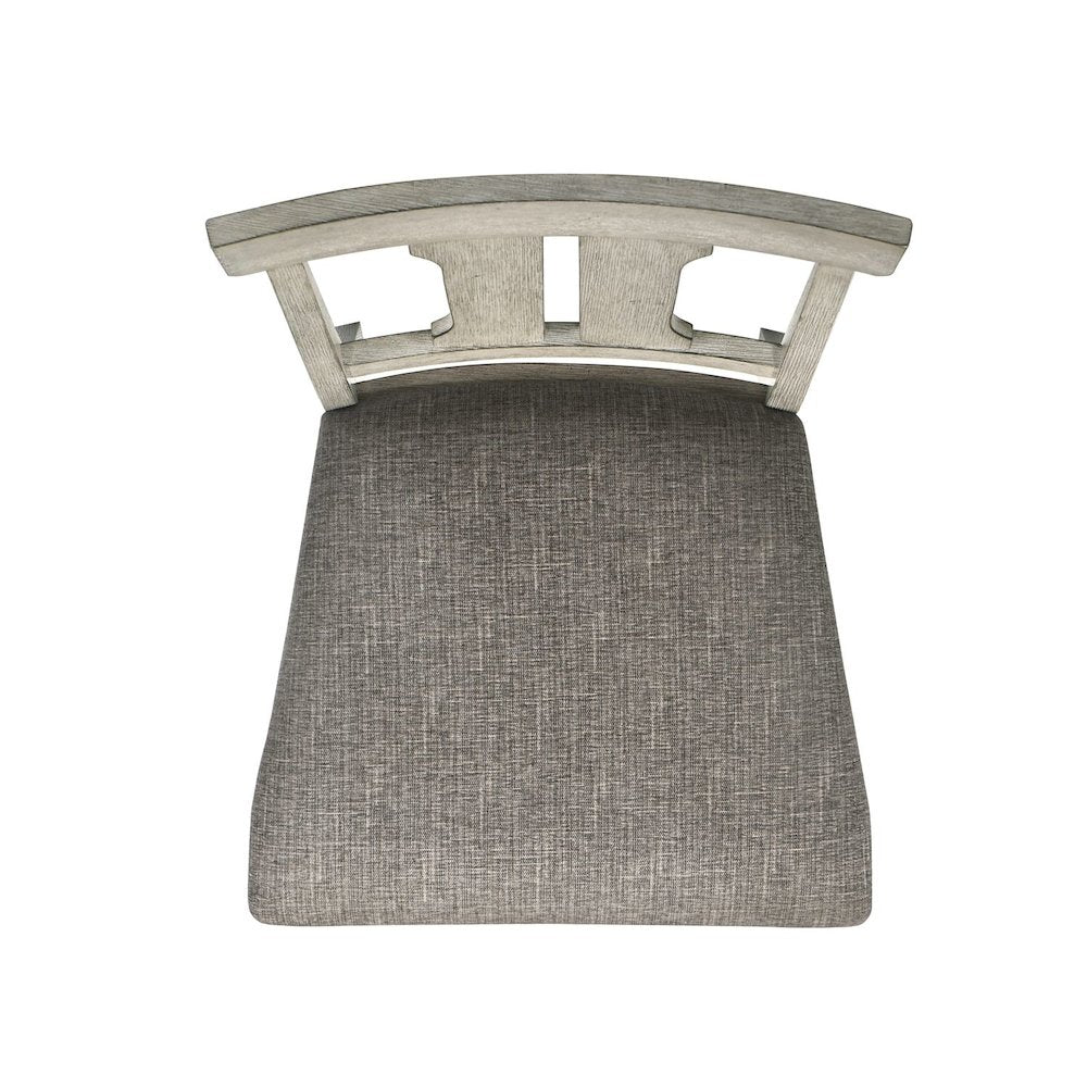 Hallendale Splat Back Side Chair (RTA) - Set of 2 - Gravel Wash