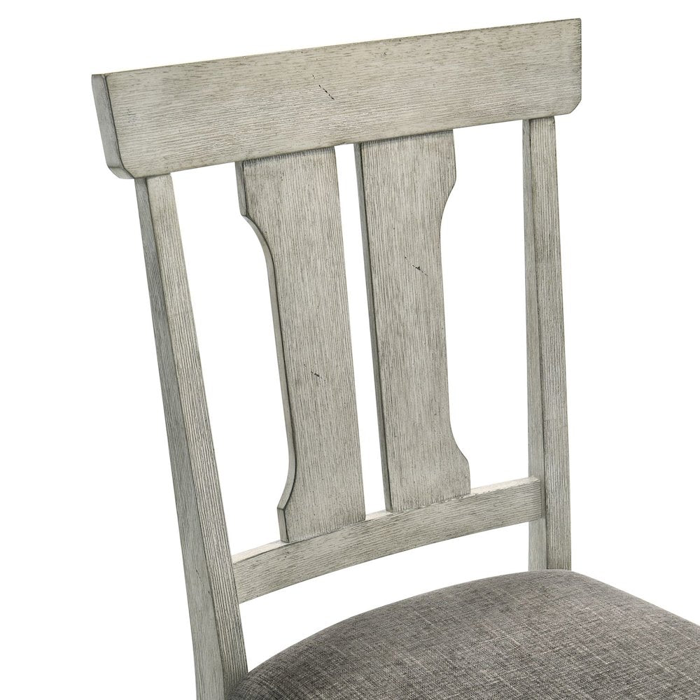 Hallendale Splat Back Side Chair (RTA) - Set of 2 - Gravel Wash