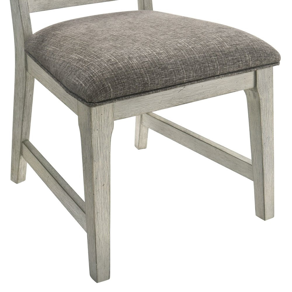 Hallendale Splat Back Side Chair (RTA) - Set of 2 - Gravel Wash