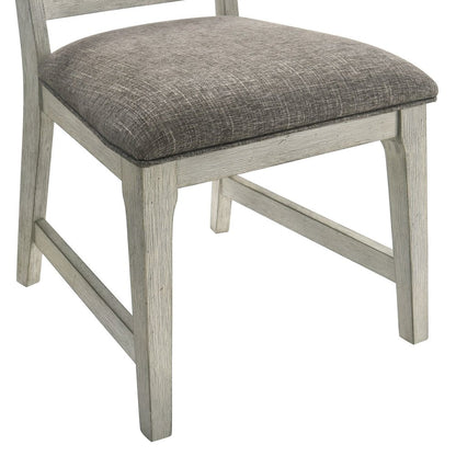 Hallendale Splat Back Side Chair (RTA) - Set of 2 - Gravel Wash