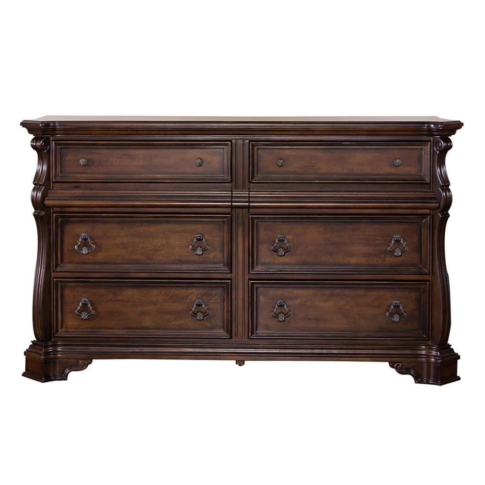 Arbor Place 8 Drawer Double Dresser in Brownstone