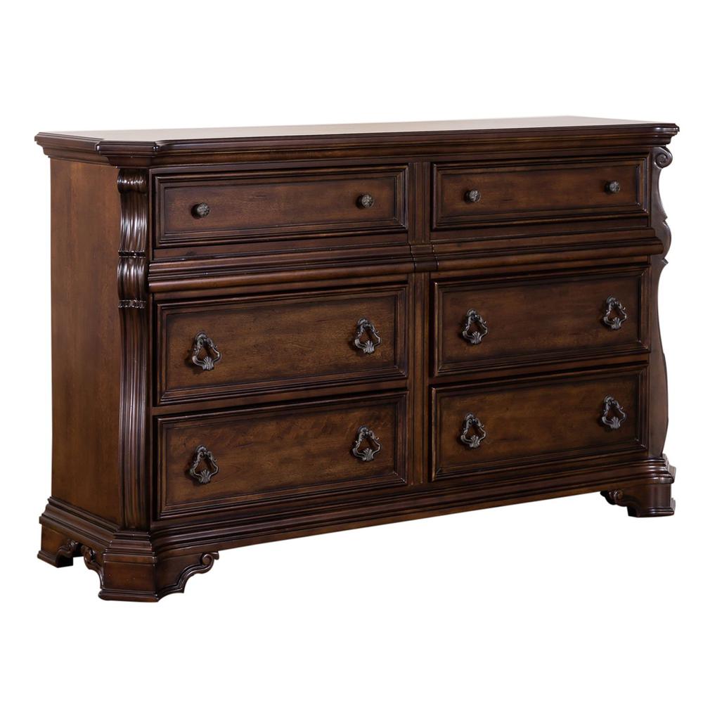 Arbor Place 8 Drawer Double Dresser in Brownstone