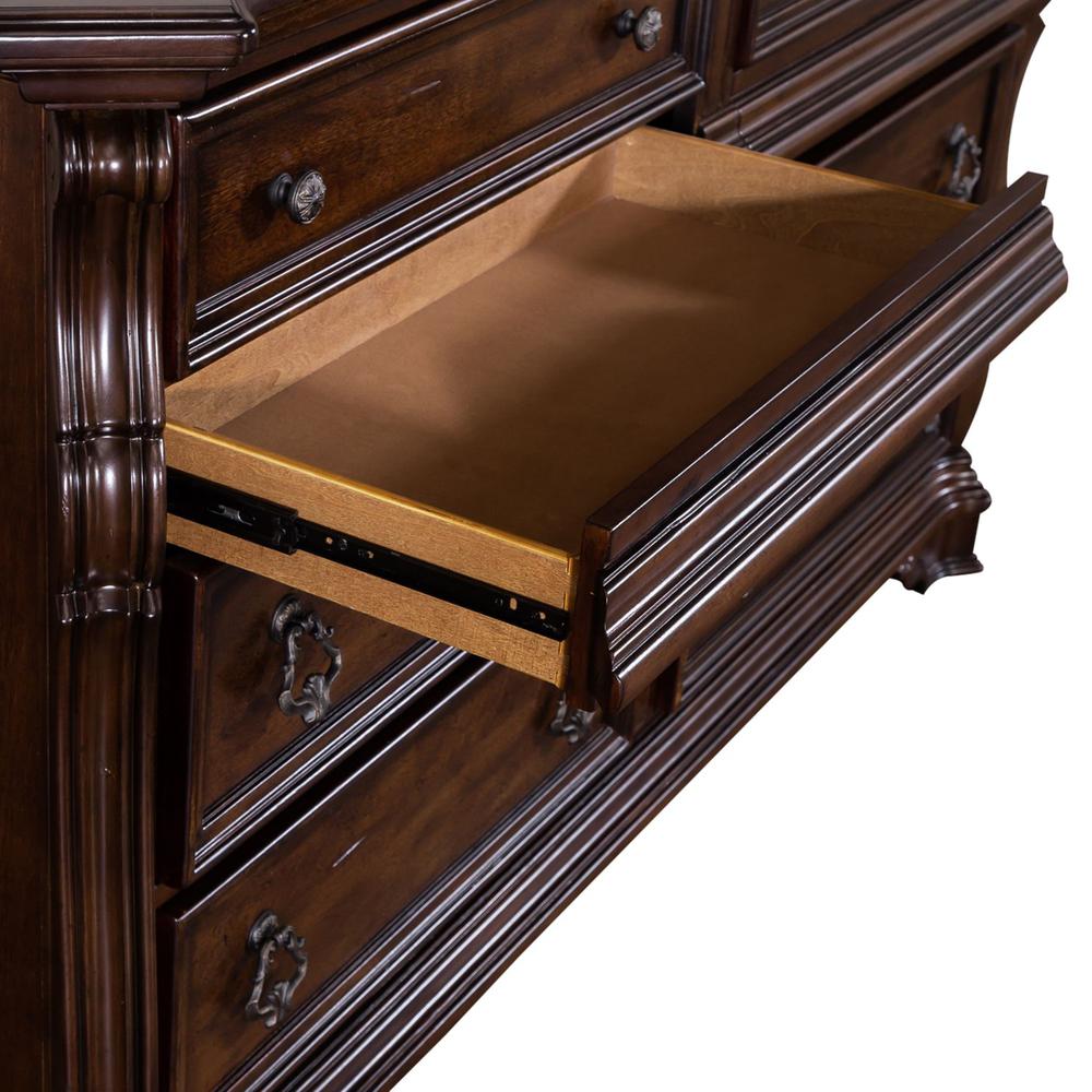 Arbor Place 8 Drawer Double Dresser in Brownstone