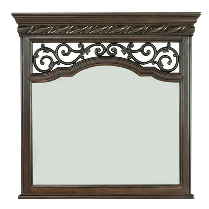 Arbor Place Landscape Mirror in Brownstone
