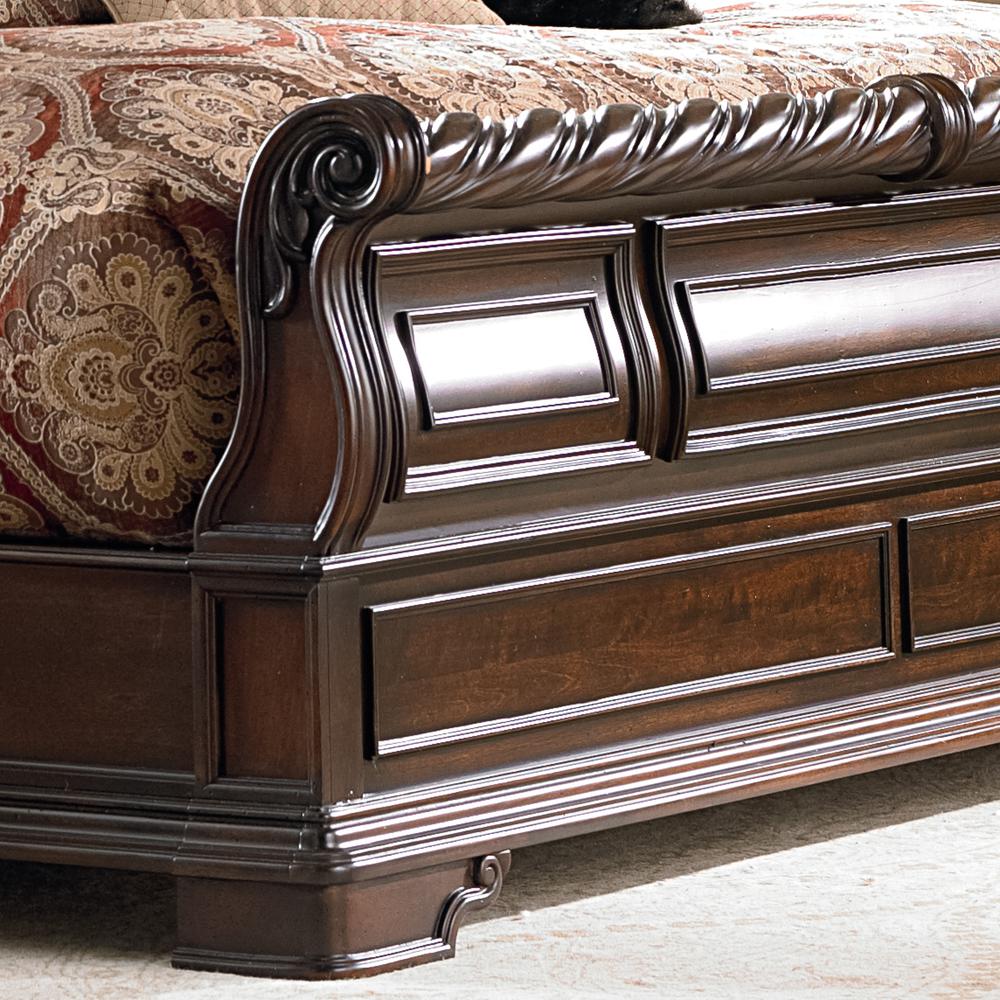 Arbor Place Queen Sleigh Bed in Brownstone
