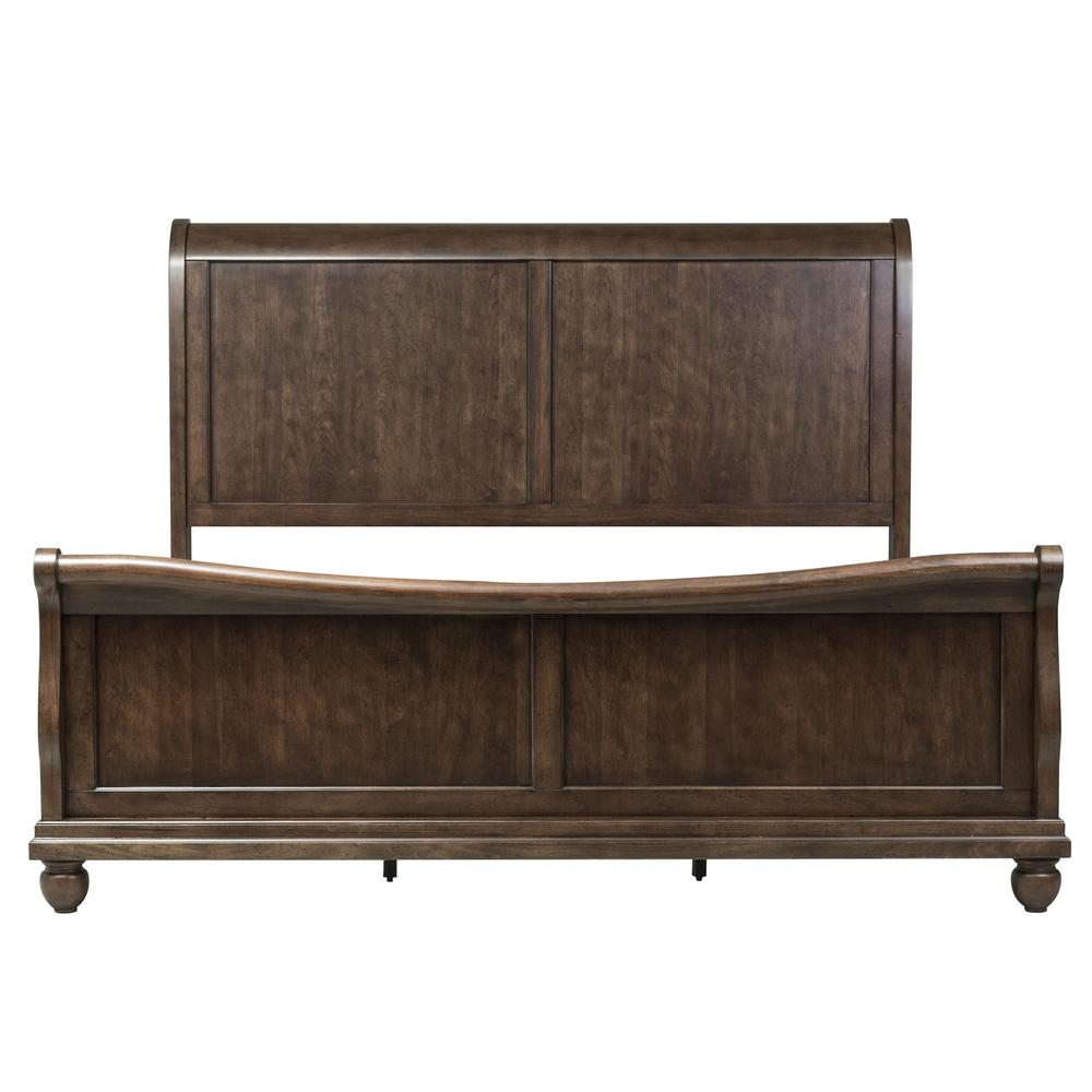 Rustic Traditions Queen Sleigh Bed in Rustic Cherry