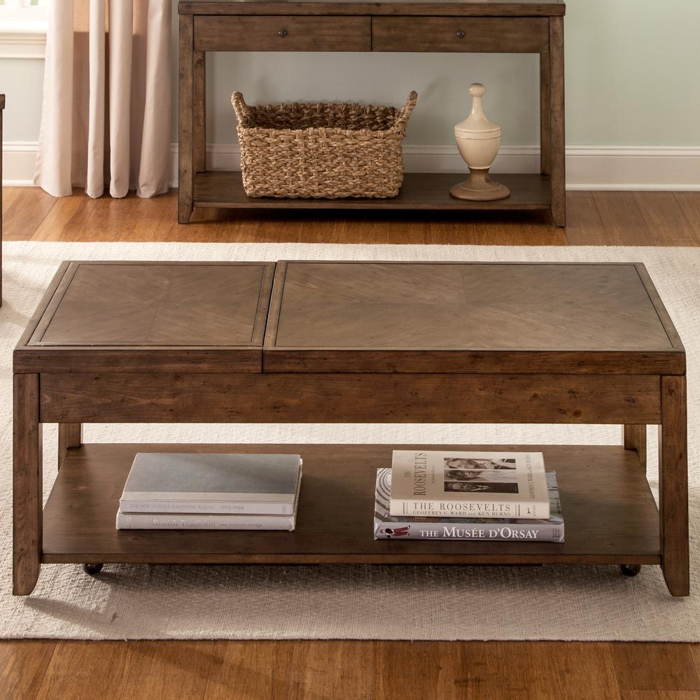 Mitchell Cocktail Table in Nutmeg