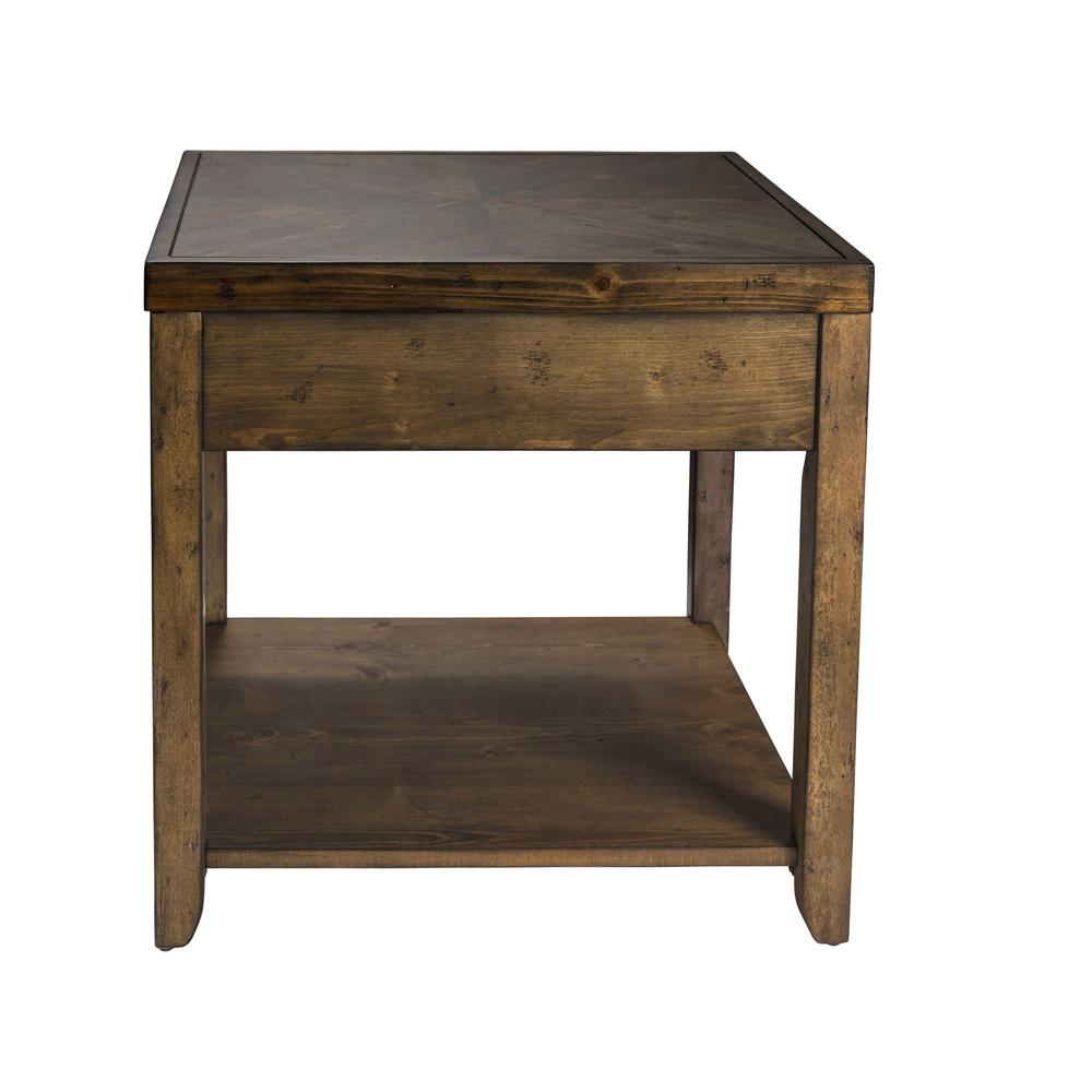 Mitchell End Table in Nutmeg