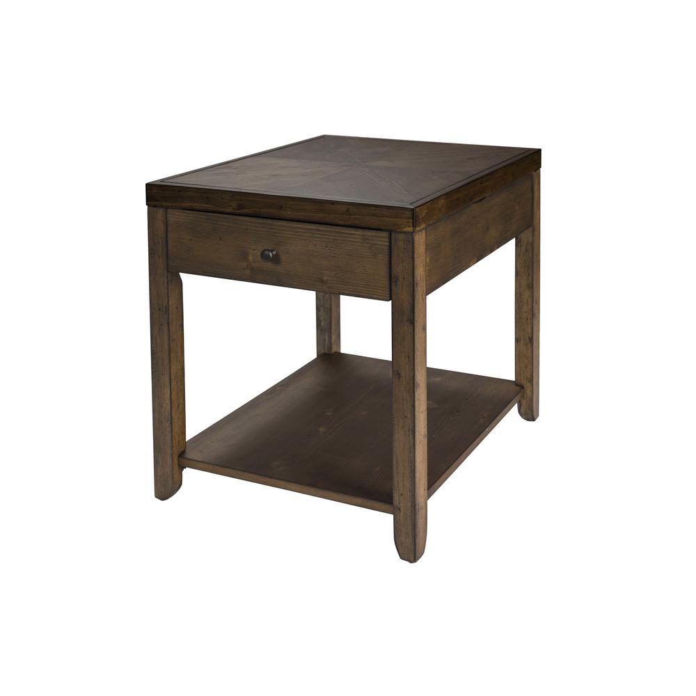 Mitchell End Table in Nutmeg