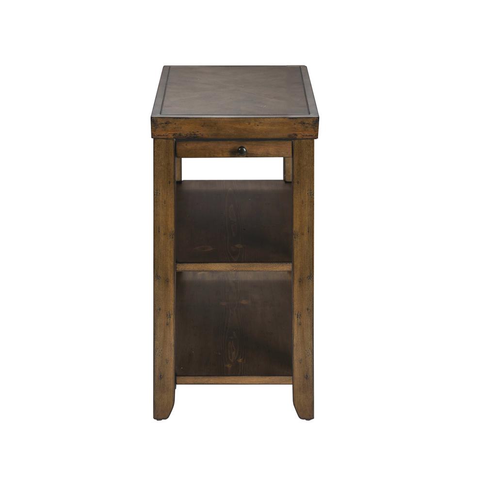 Mitchell Chair Side Table in Nutmeg