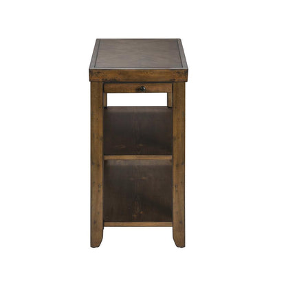 Mitchell Chair Side Table in Nutmeg