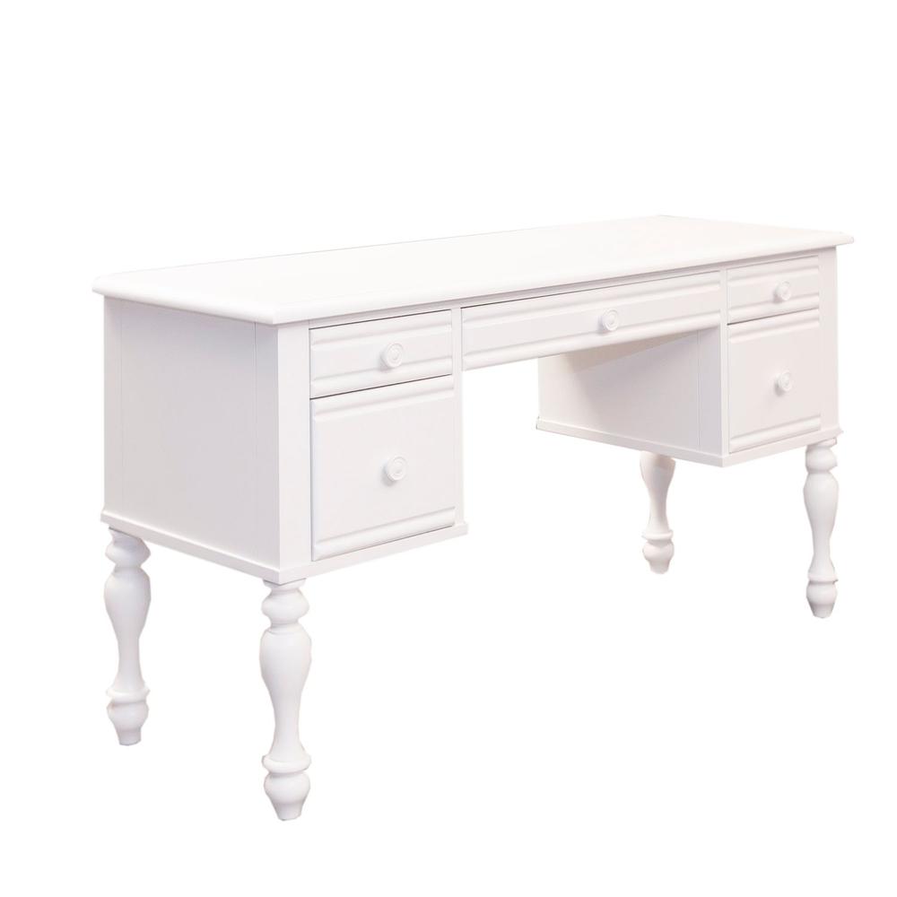 Summer House I Vanity Desk in Oyster White