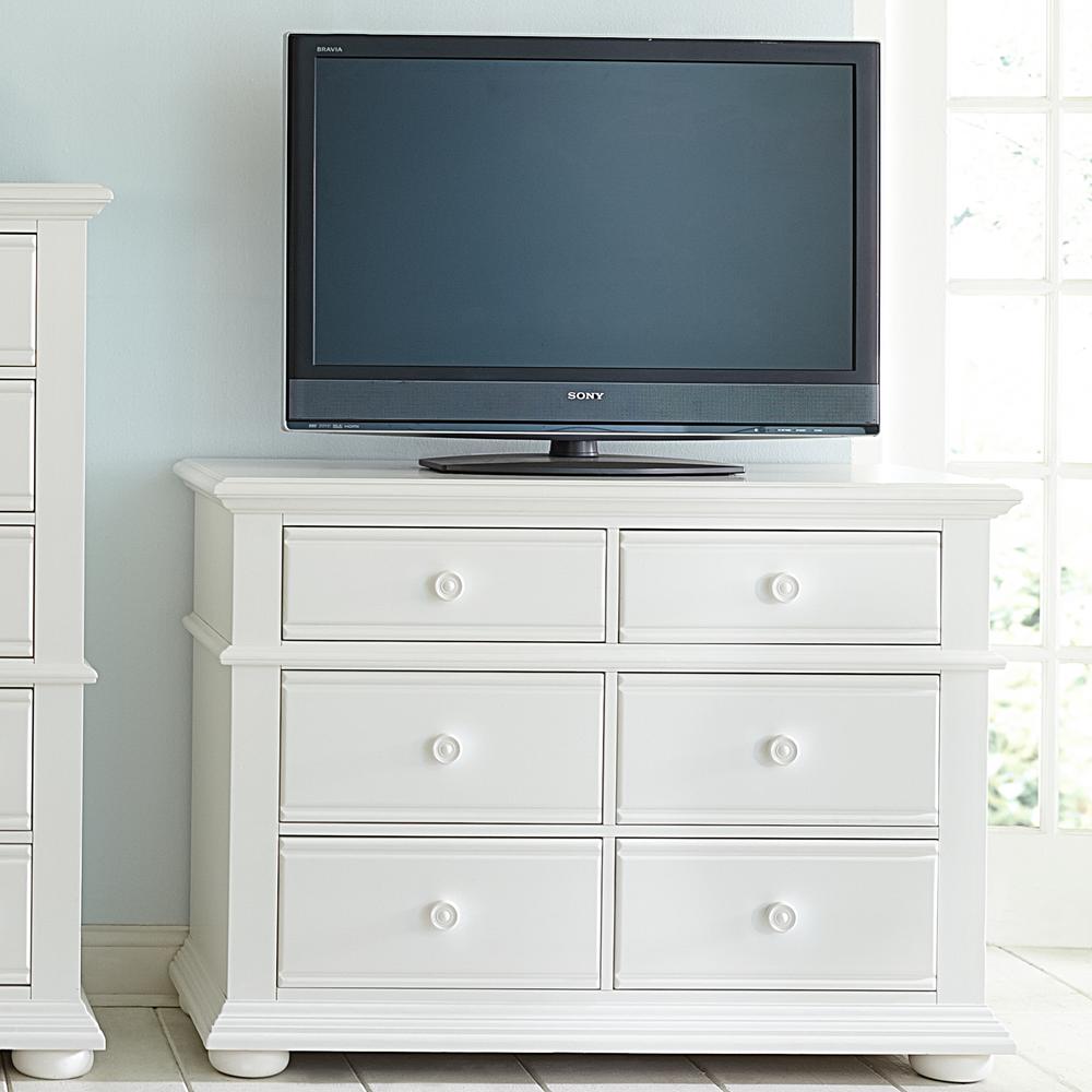 Summer House I Media Chest in Oyster White