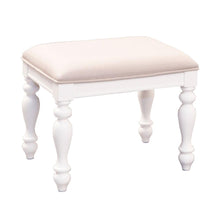 Vanity Stool W23 x D17 x H18 in Oyster White Finish