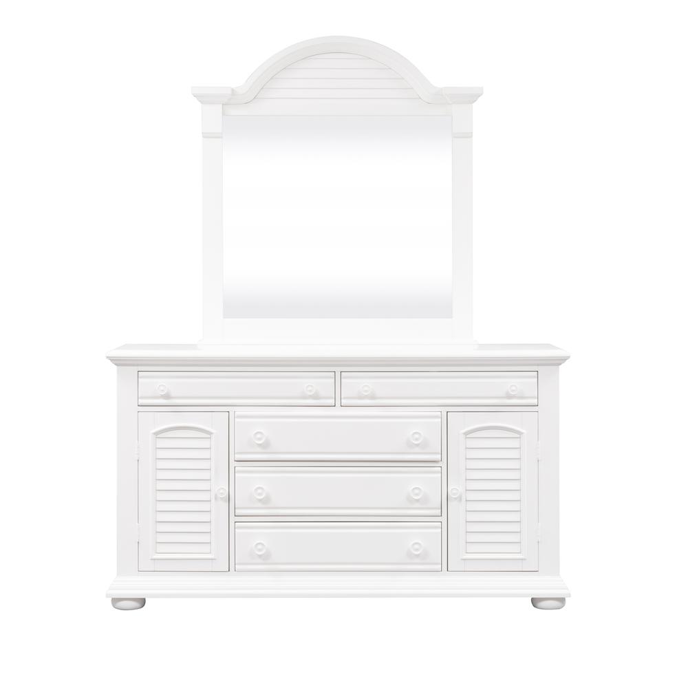 Summer House I Dresser & Mirror in Oyster White