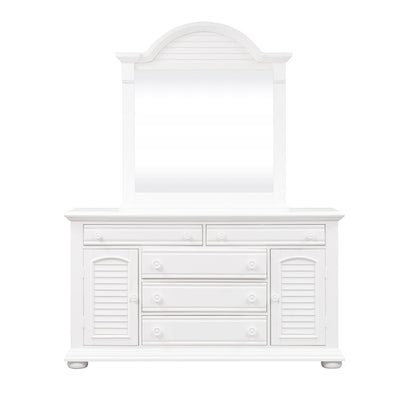 Summer House I Dresser & Mirror in Oyster White