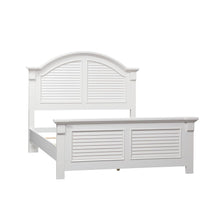 Summer House I King Panel Bed in Oyster White