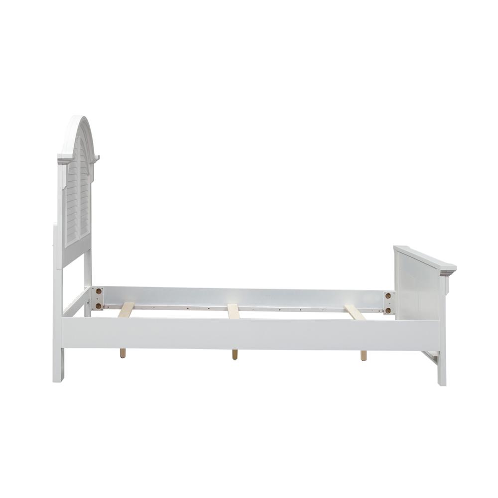 Summer House I King Panel Bed in Oyster White