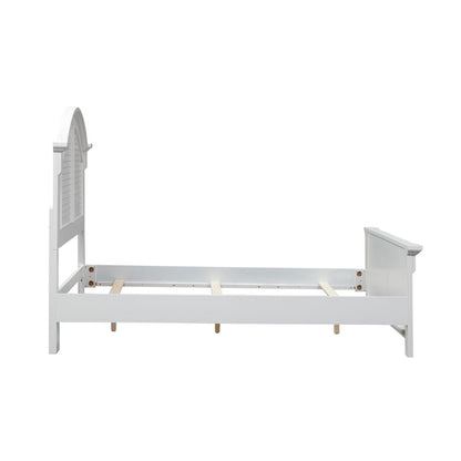 Summer House I Queen Panel Bed in Oyster White