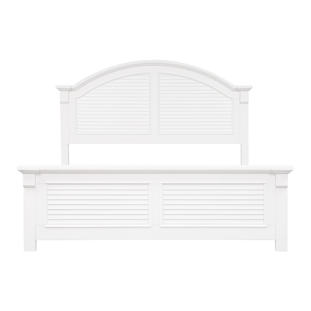 Summer House I Queen Panel Bed in Oyster White