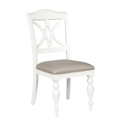 Summer House 5 Piece Rectangular Table Set in Oyster White