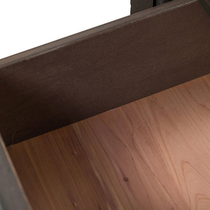 2 Drawer Night Stand w/ Charging Station - Black Traditional Multi