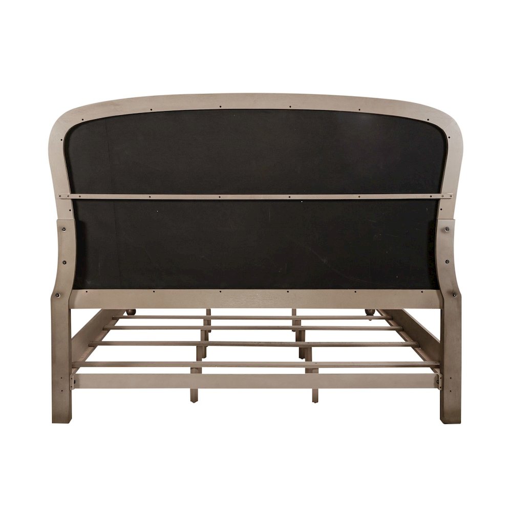 Americana Farmhouse King Shelter Bed in Dusty Taupe