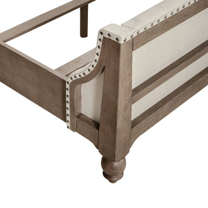 Americana Farmhouse King Shelter Bed in Dusty Taupe